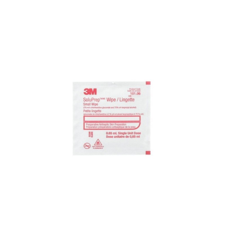 »Soluprep Toallita 0.65 ml (sin color) Caja con 200 piezas