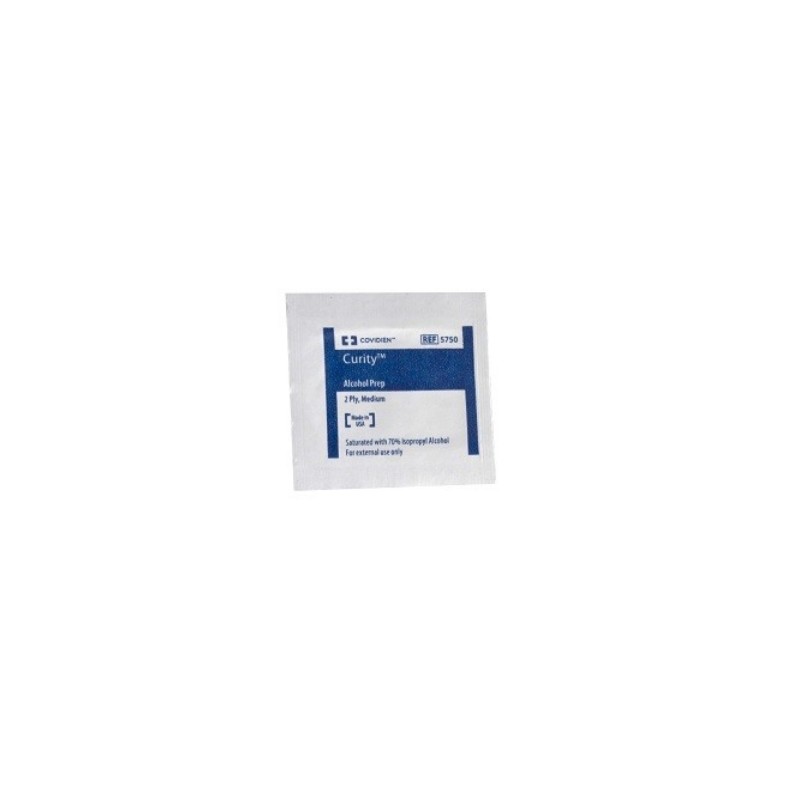 Almohadillas Medtronic Curity Con Alcohol Isopropilico Al 70% 2 Capas Esteril