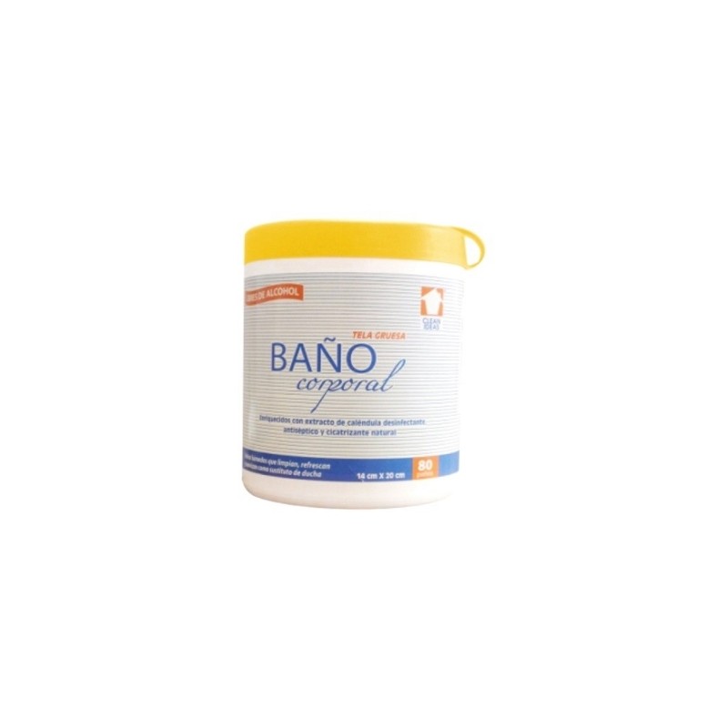 Panos humedos clean ideas para higiene corporal con calendula envase 80 pi