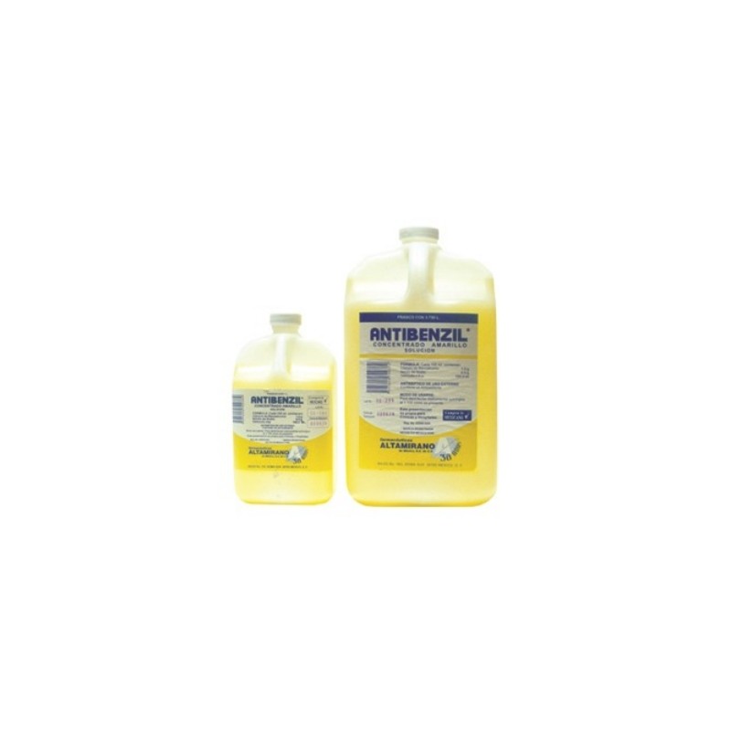 Antiseptico concentrado antibenzil color amarillo 3.75 lts