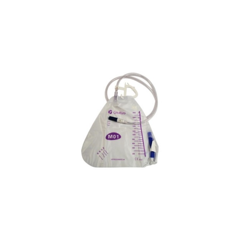 Bolsa Recolectora De Orina Medstar Para Cama 2000 Ml
