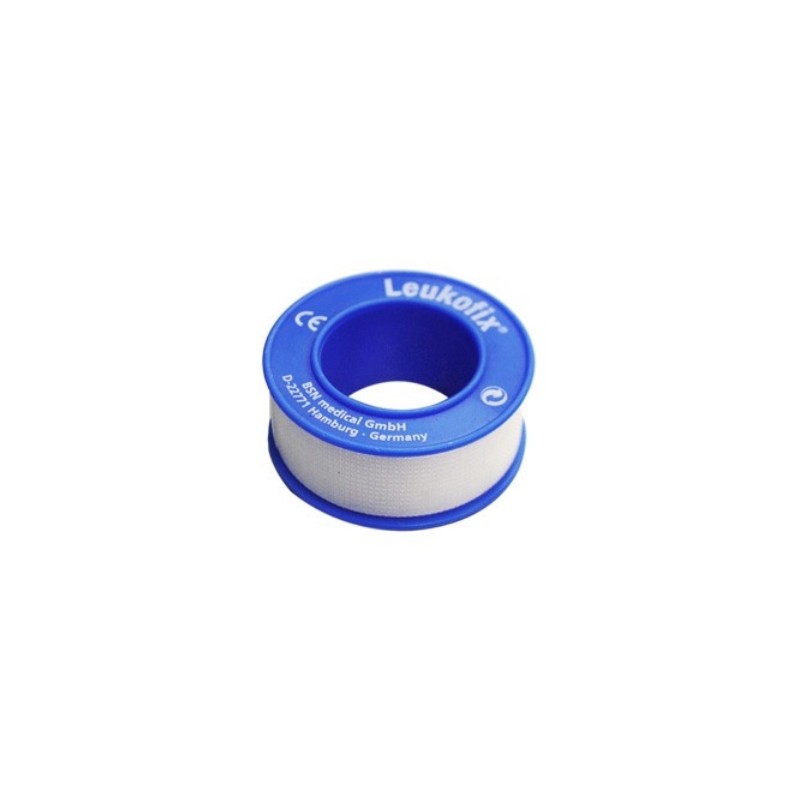 Cinta Adhesiva Bsn Leukofix Transparente Impermeable De Polietileno 1.25 Cm X 5 M