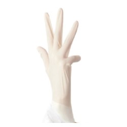 Guante De Latex Uniseal Para Exploracion Esteril Talla Mediana