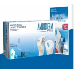 Guante no Esteril Confort Natural Ambiderm Grande con 100 piezas