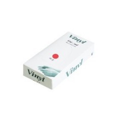 Guante Uniseal De Vynil Libre En Polvo Talla Mediana