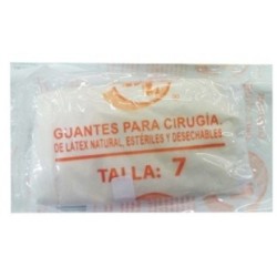 Guantes de Látex Desechable para Cirugía Talla 7.0 (par)