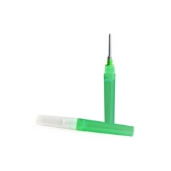 Aguja Hipodermica PrecisionGlide 21G x 38mm Verde
