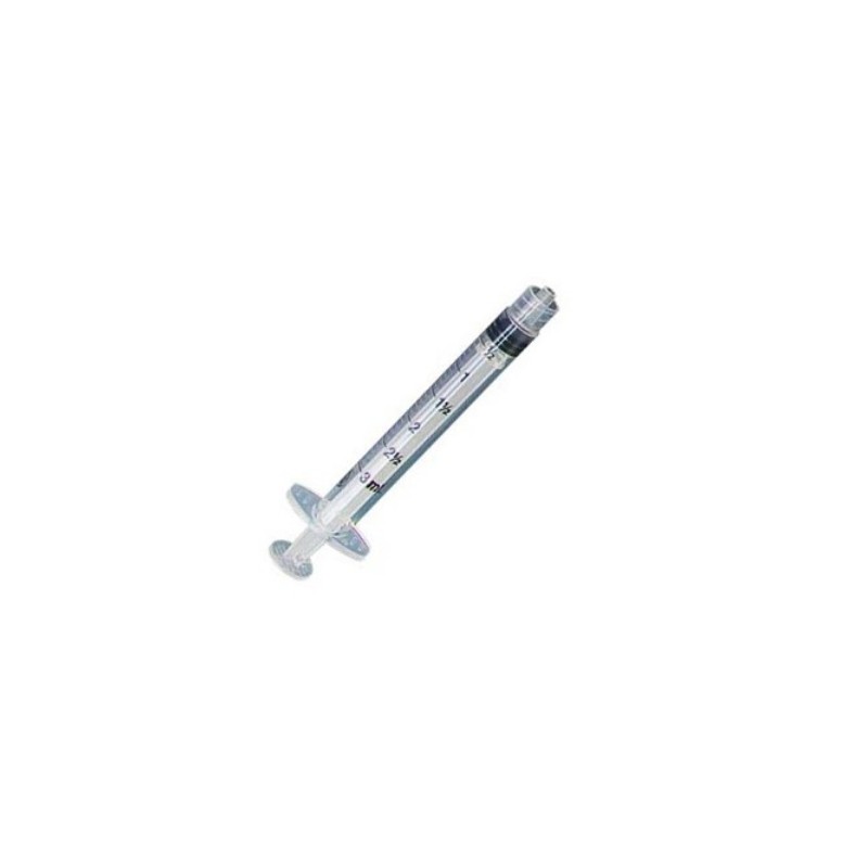 Jeringa Esteril Desechable Dl 3 ml Con Aguja 22x32 mm negra