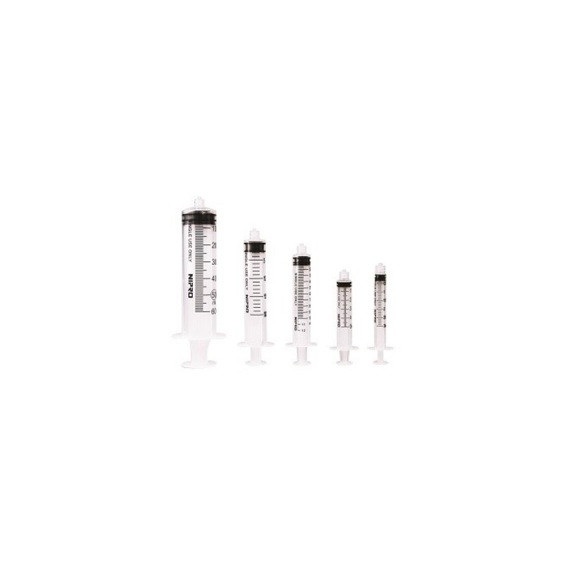 Jeringa Esteril Desechable Nipro 3 ml Con Aguja 22G x 32 mm Negra