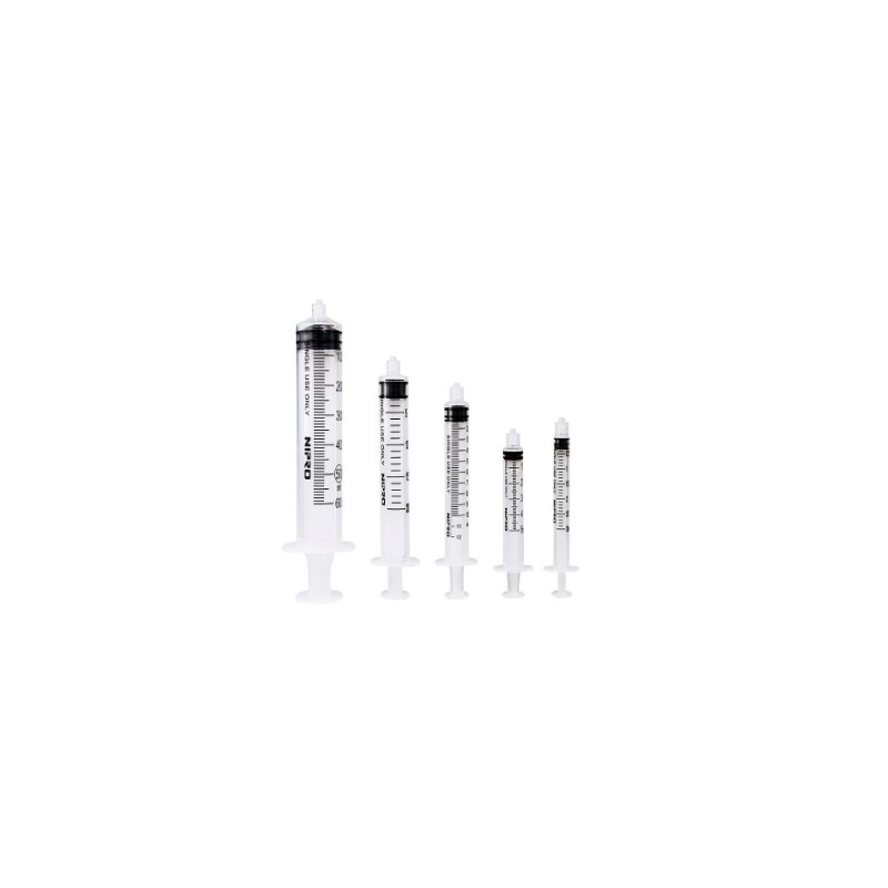 Jeringa Esteril Desechable Nipro 3 ml Con Aguja 25G x 16mm