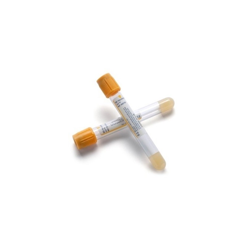 Tubo Vacutainer BD Color Amarillo Caja con 100 piezas