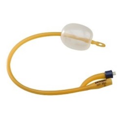 Sonda Foley Medtronic Curity 100% Latex Con Recubrimiento De Silicon 20 Fr. Globo 5 Cc 2 Vias