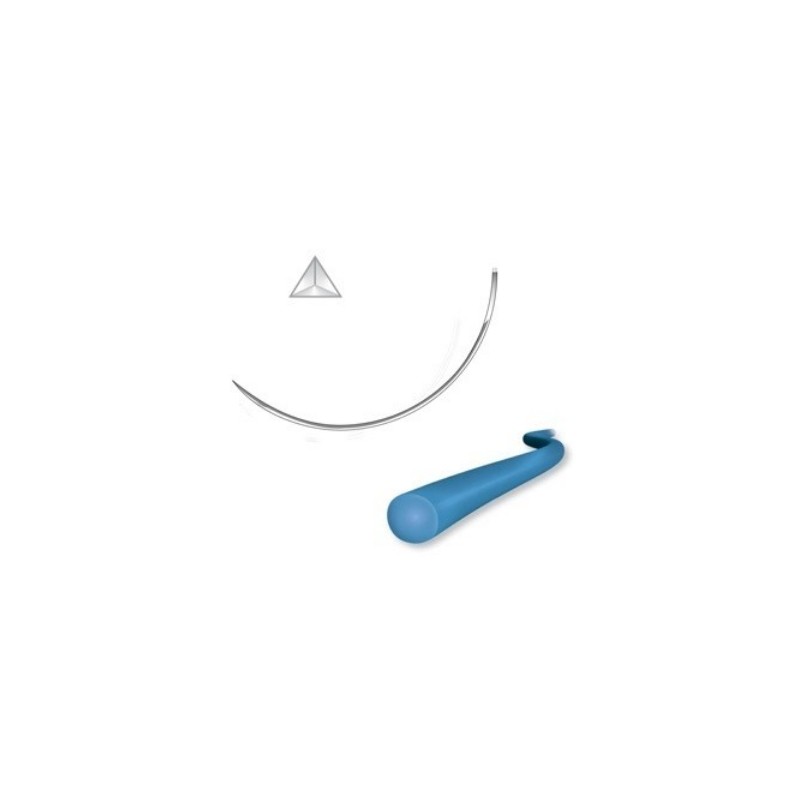 Sutura Atramat Nylon 5-0 Aguja 3/8 reverso 75cm Convencional