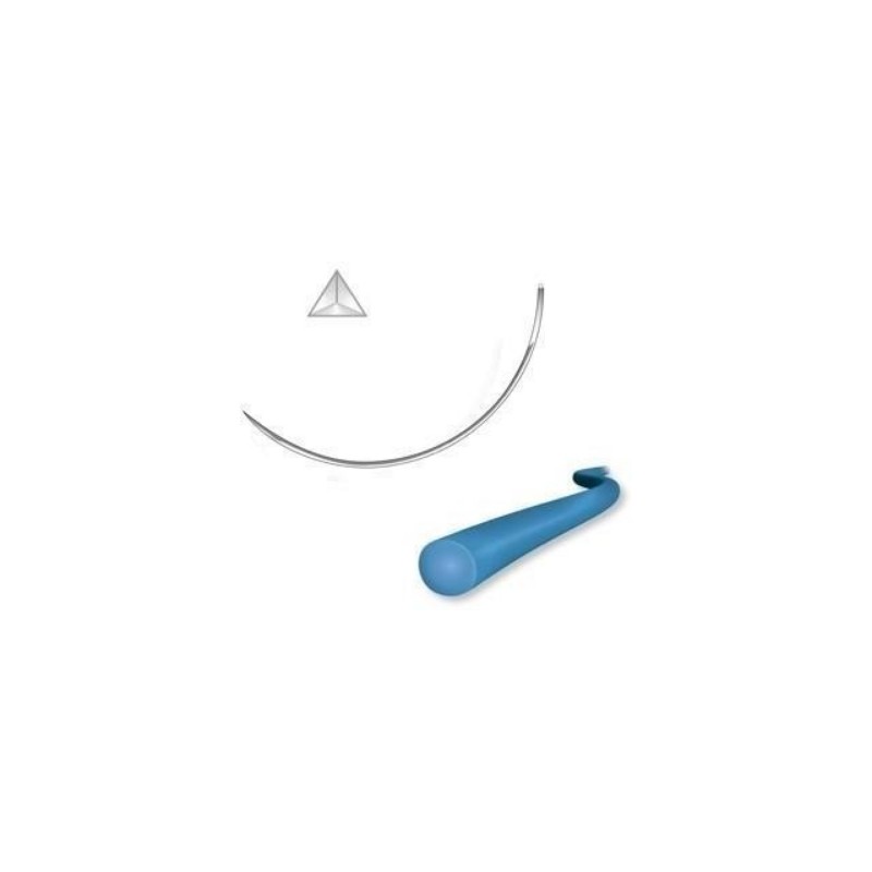 Sutura Atramat Nylon 6-0 Aguja 3/8 reverso 45cm Premium