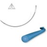 Sutura Atramat Nylon 6-0 Aguja 3/8 reverso 45cm Premium