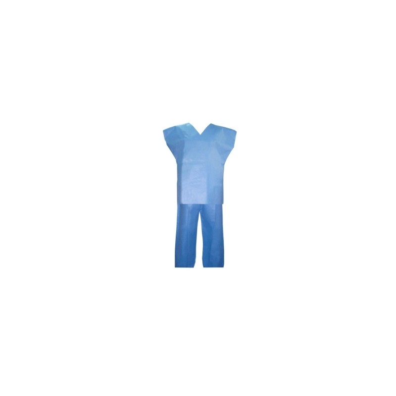 Uniforme quirurgico, pantalo y filipinas, TEXTIMEDIC SMS 35 gr, desechable