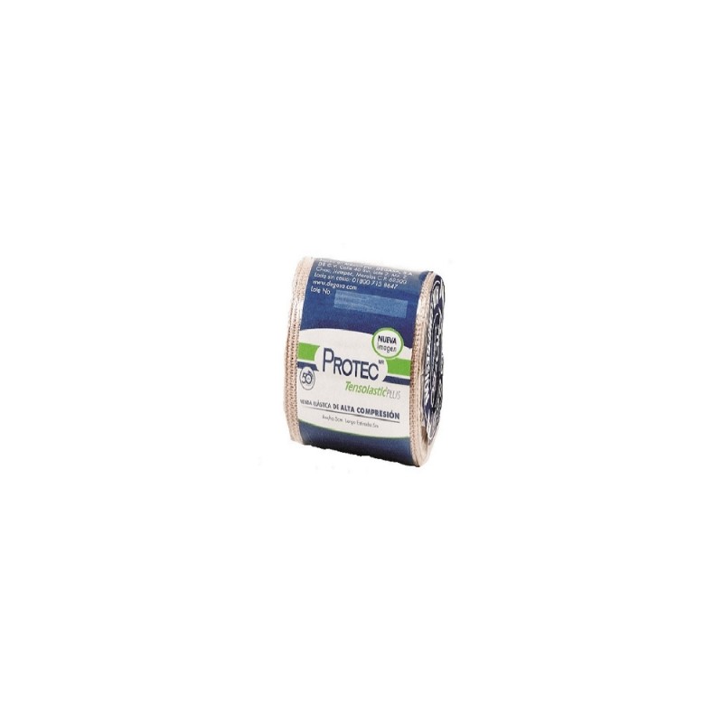 Venda Elastica Alta Compresion Tensolastic Protec Plus 5 cm x 5 mts.