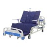 CAMA MANUAL HOSPITALARIA MEDSTAR DE 5 POSICIONES CON SILLA CARDIACA CON COLCHON SECCIONADO DE 8 CM